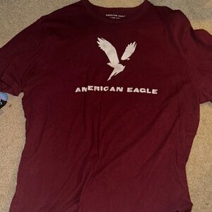American Eagle Outfitters Red Short Sleeve Tee